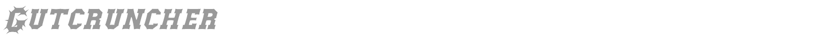 Gutcruncher font preview